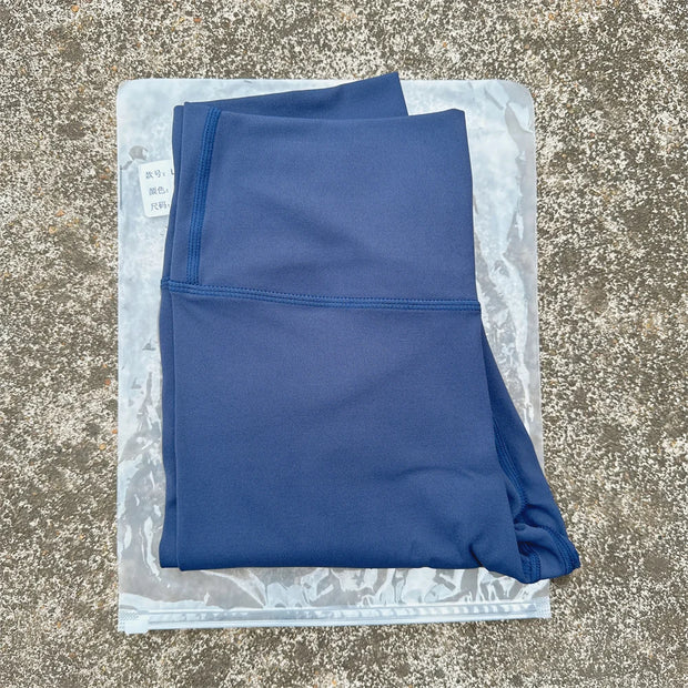 Solid Color High Waist Yoga Legging soft Women Sport Pant Tight Butter Athletic Gym Comprehensive Training Jog Back Waist Pocket