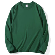 2024 Autumn Women Leisure Cotton Daily Long Sleeve Tops Lady Versatile Round Neck Baggy Clothes Female Concise Solid T-shirts