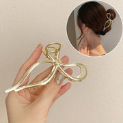 Fashion Elegant Gold Color S-shaped Metal Hairpins Hair Claw For Women Girls Korean Hair Clips Ponytail Clip Hair Accessories