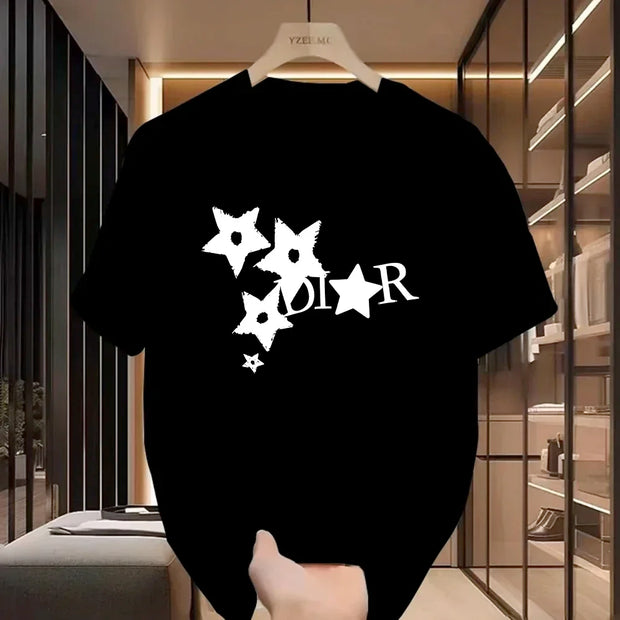 Women Casual T-Shirt Harajuku Y2k Designer Ladies Luxury Tees Female Vintage Trendy Pullover T Shirts