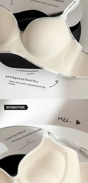 FINETOO Women Underwear Small Chest Sexy Push Up Lingerie Seamless Bra for Women Comfortable Everyday Bra Thick Bralette 32-38AB