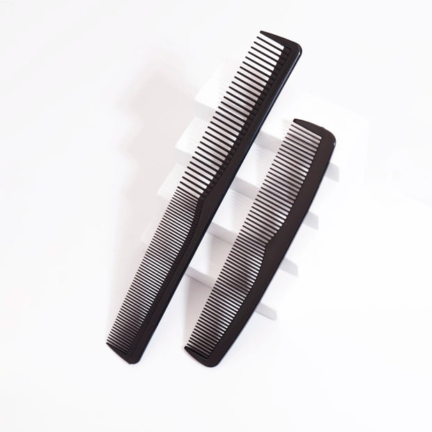 2pcs comb set, anti-static and heat-resistant comb, fine plastic comb for women and men's pockets,Special for real hair wigs