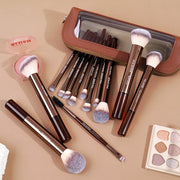 MAANGE 13pcs Makeup Brushes with Storage Bag Soft Fluffy Cosmetic Foundation Powder Eyeshadow Kabuki Blending Beauty Tool Makeup