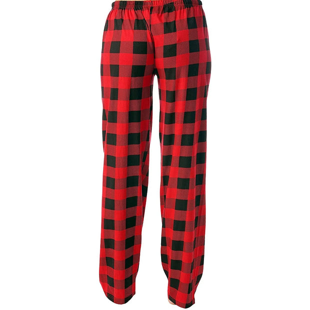 Women Pants Plaid Cotton Loose Ladies Pajama Pants Pyjama Trousers Men Sleep Bottoms Lounge Wear Sleep Lounge Pants Bottoms