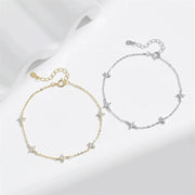 New Crystal Flower Stainless Steel Bracelet Women Fashion Personality Korean Bracelet Jewelry Accessories Anniversary Gift