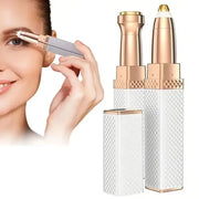 2 in 1 Multifunctional Lipstick Shaver with LED Light Armpit Hair Leg Hair Shaver Electric Eyebrow Shaver Women's Hair Remover
