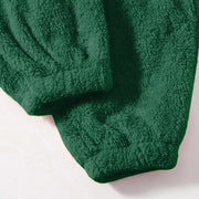 Women Comfortable Plush Sleep Bottoms Trendy Casual Solid Color Pajama Pants Female Leisure Family Daily Soft Cozy Trousers