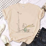 The Little Prince Print Tee Women T-shirts Harajuku Tshirt Girl 2000s Clothing kawaii Print T Shirt For Women